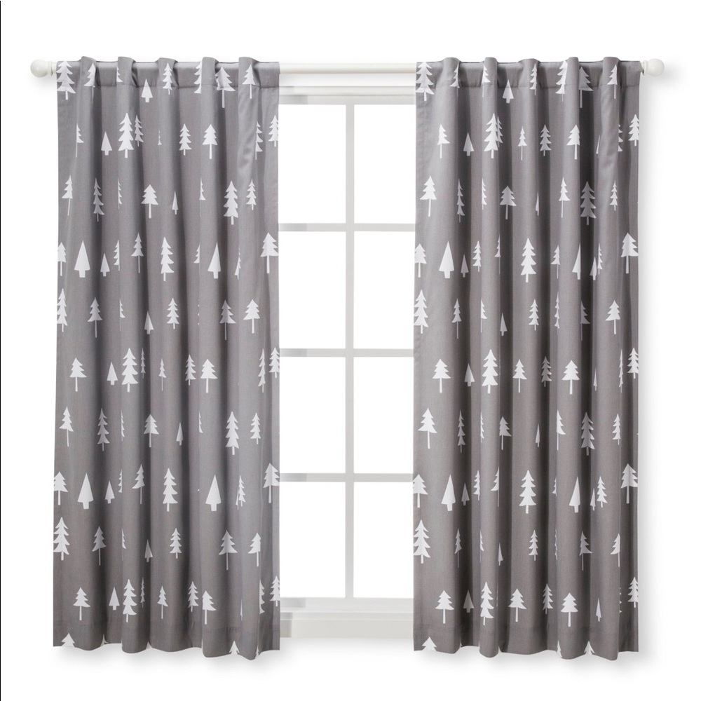 Set of 2 Cloud Island blackout tree curtains